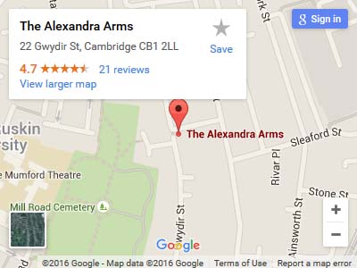 Alexandra Arms Map